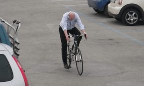 rudi macht seine testfahrt.